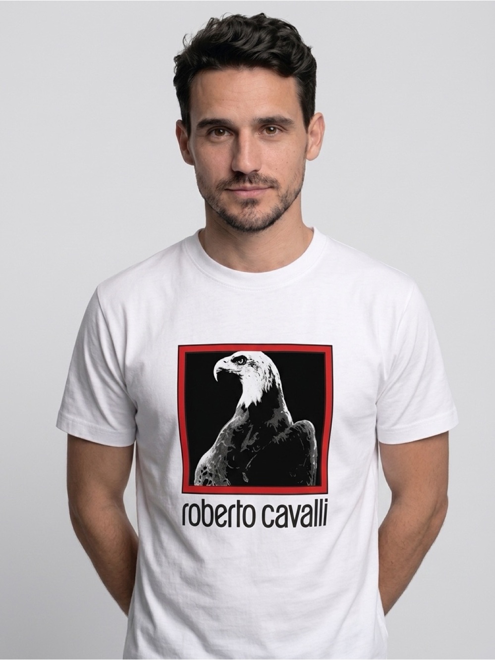 ROBERTO CAVALLI Eagle Graphic Print Tee